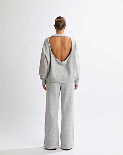 Knit Backless Set